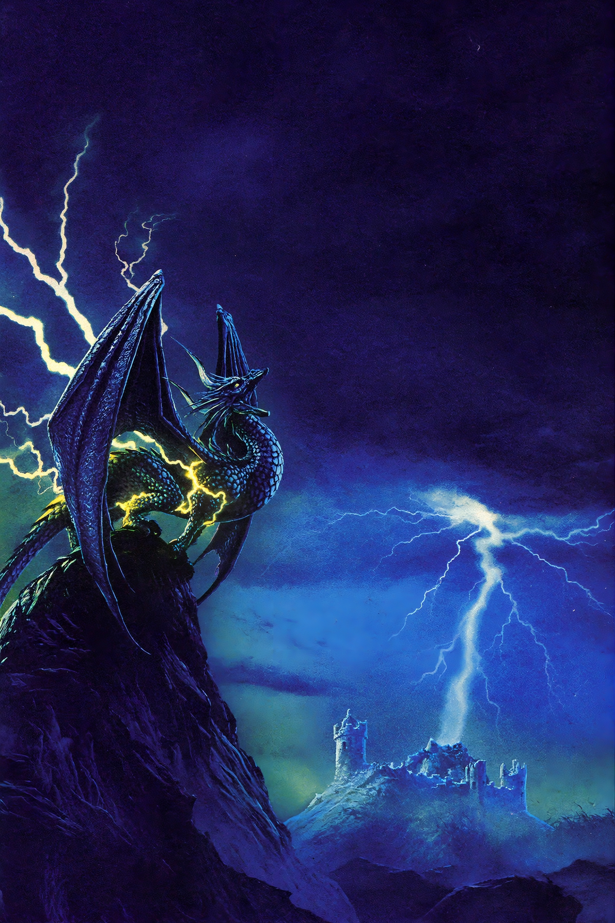 Dragon Wallpaper Pack: 4 Retro Fantasy Phone Wallpapers